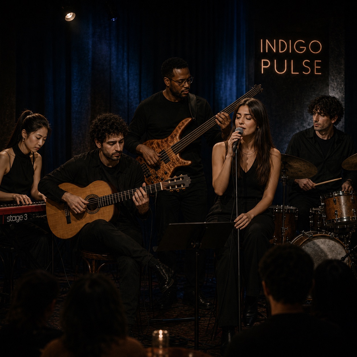 Indigo Pulse on stage